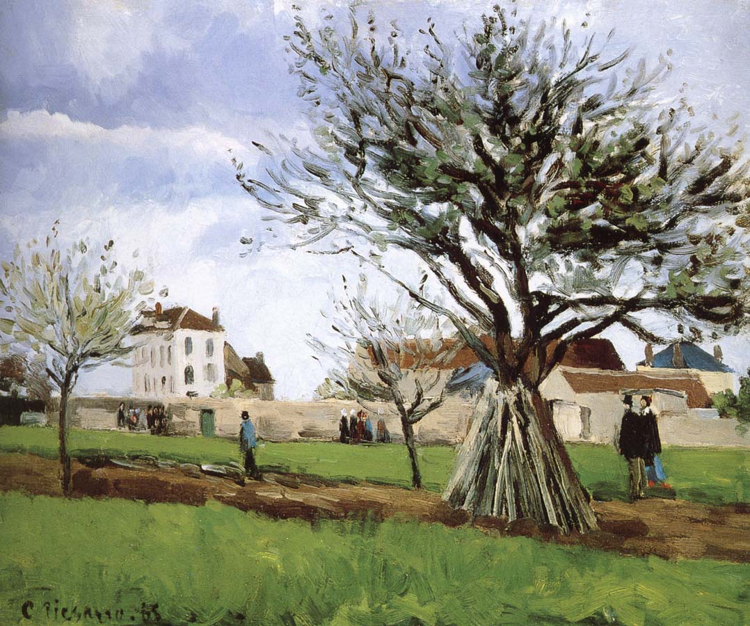 Camille Pissarro Pang map of apple Schwarz